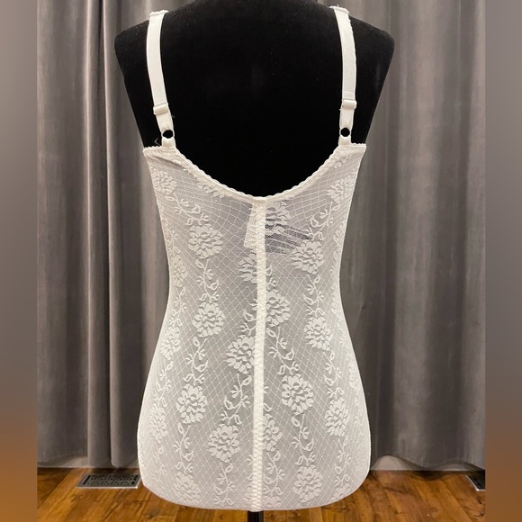 Vintage Flexees white stretch bodysuit shapewear - Picture 3 of 13